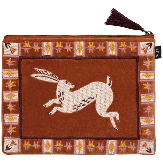 now designs Folktale Embroidered Flat Pouch