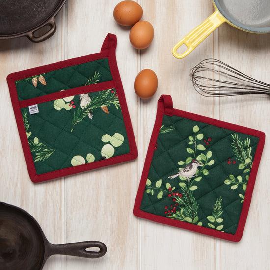 Now Designs Forest Birds Quilted Potholder