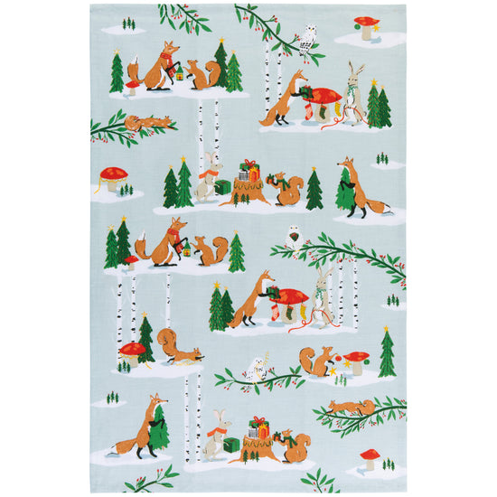 now designs Forest Fete Dishtowel