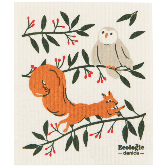 now designs Forest Fete Swedish Dishcloth