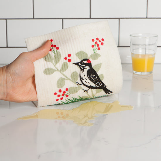 Now Designs Forest Woodpecker Swedish Sponge Cloth