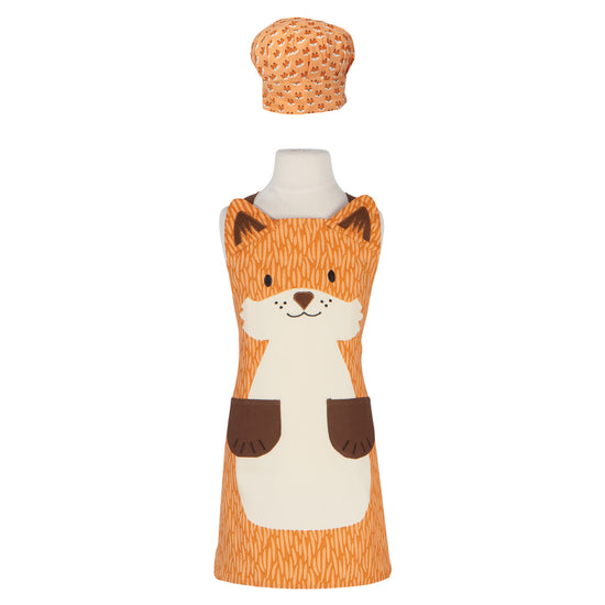now designs Fox Daydream Kids Apron and Hat Set