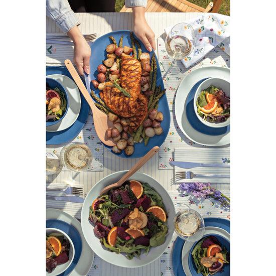 Now Designs Fresco Melamine Platter - Marine Blue