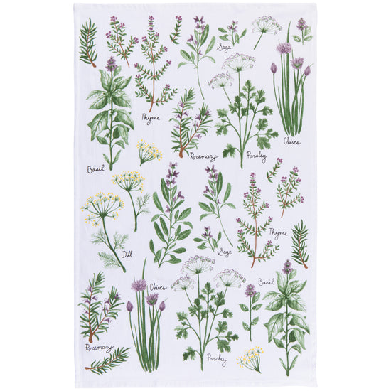 now designs Fresh Herbs Terry Dishtowel