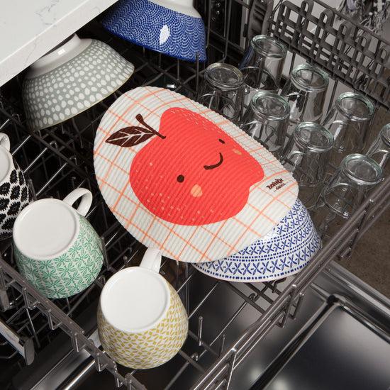 Now Designs Fruit Face Apple Swedish Sponge Cloth