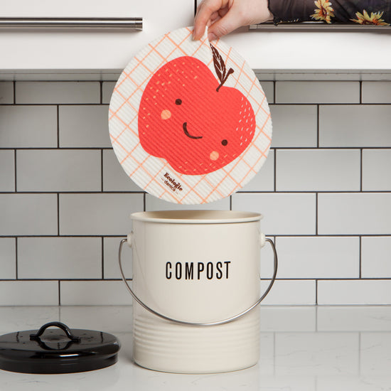 Now Designs Fruit Face Apple Swedish Sponge Cloth