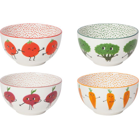 now designs Funny Food Bowls Set of 4 Assorted