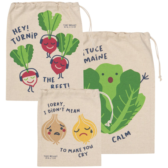 now designs Funny Food Produce Bags Set of 3