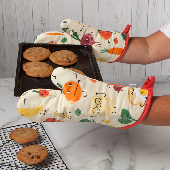 Now Designs Funny Food Quilted Oven Mitt
