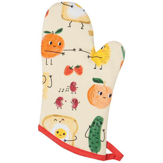 now designs Funny Food Quilted Oven Mitt