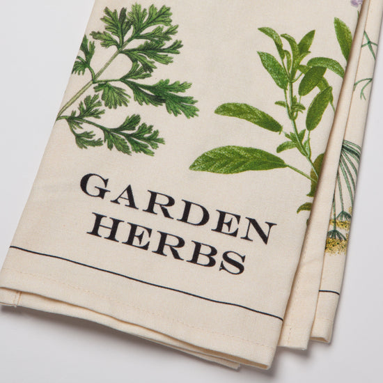 Now Designs Garden Herbs Printed Dishtowel