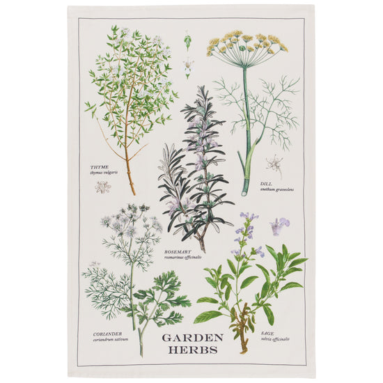 now designs Garden Herbs Printed Dishtowel