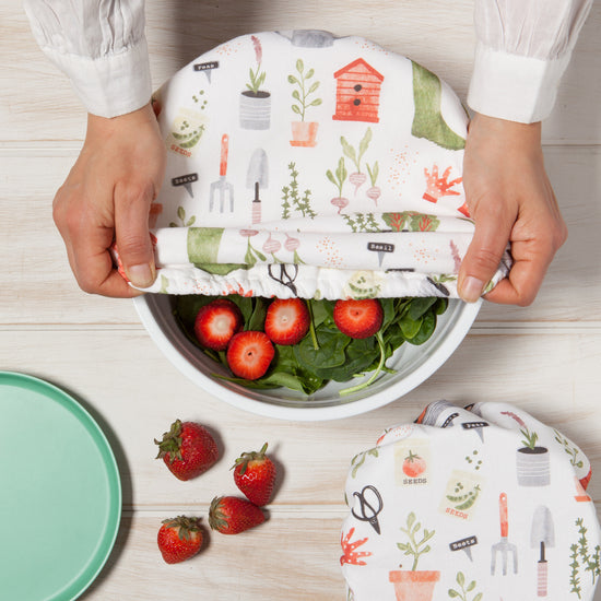 Now Designs Garden Save It Bowl Cover Set Of 2