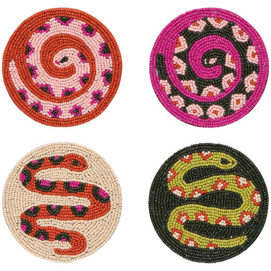 now designs Gardenland Beaded Coasters Set of 4