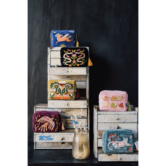 Now Designs Gardenland Embroidered Pouch