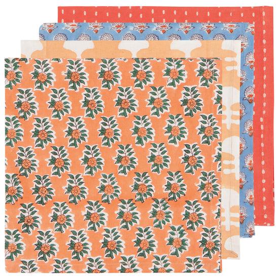 now designs Gather Block Print Napokins Set of 4
