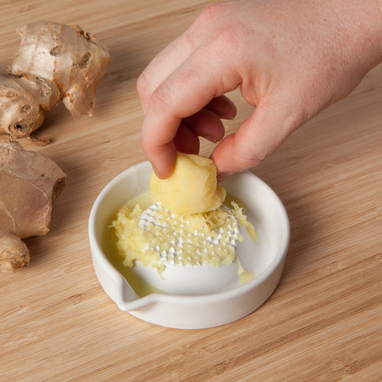 Now Designs Ginger Grater Matte White