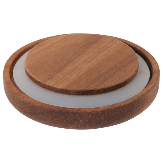 Now Designs Glass Jar With Acacia Wood Lid - 42 Oz