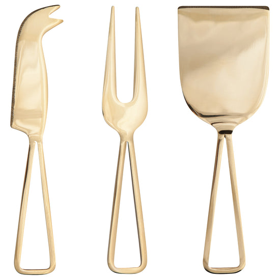 now designs Gold Cheese Knives Set of 3
