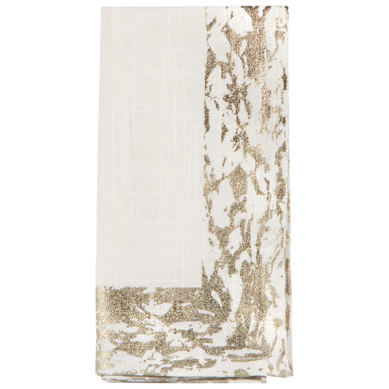 Now Designs Gold Glimmer Napkins Set Of 4