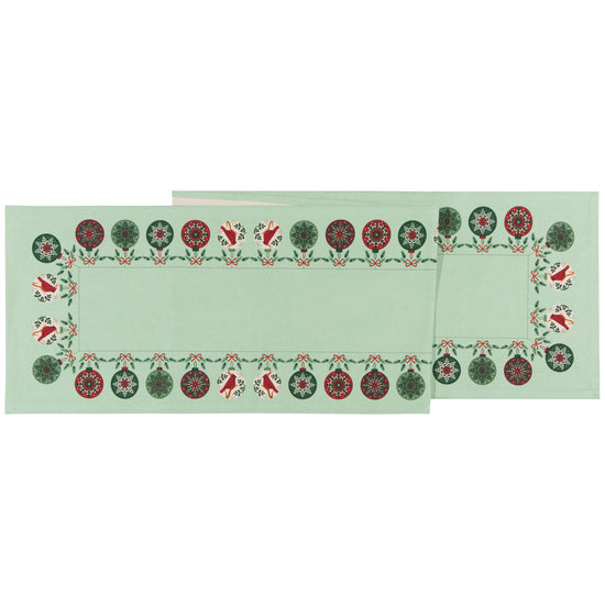 now designs Good Tidings Printed Table Runner