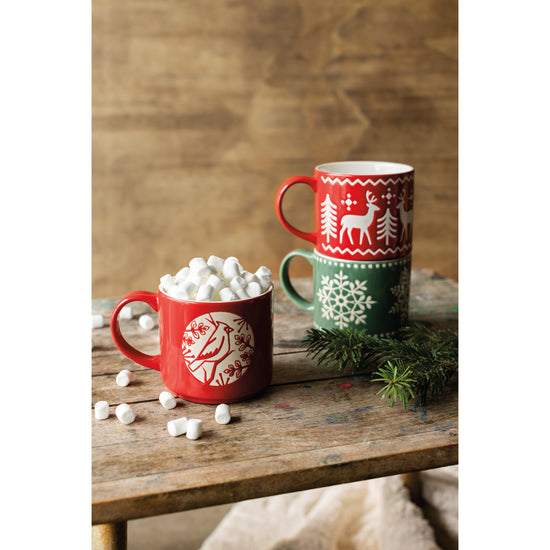 Now Designs Good Tidings Snowflake Stacking Mug