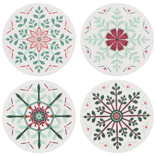 now designs Good Tidings Soak Up Coasters Set of 4