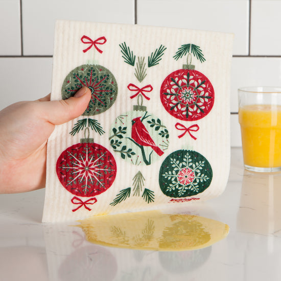 Now Designs Good Tidings Swedish Sponge Cloth