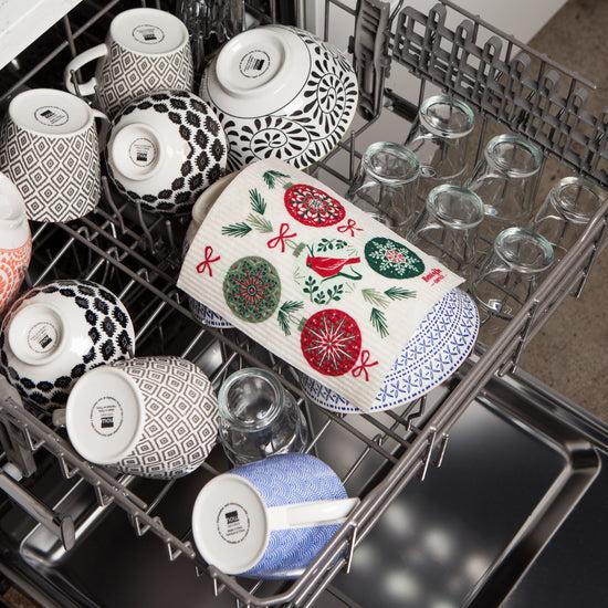 Now Designs Good Tidings Swedish Sponge Cloth