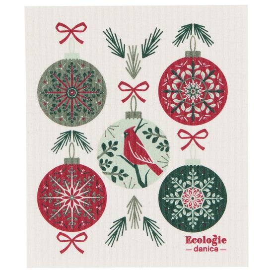 now designs Good Tidings Swedish Sponge Cloth