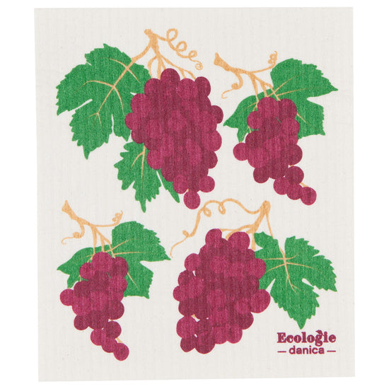 now designs Grapes Swedish Sponge Cloth