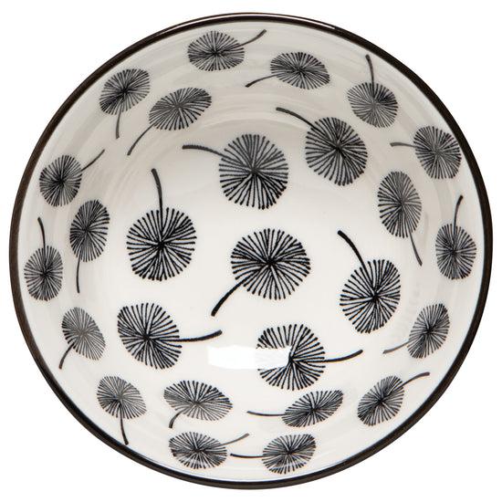 Now Designs Gray Dandelion Stamped Bowl 3.5 Inch