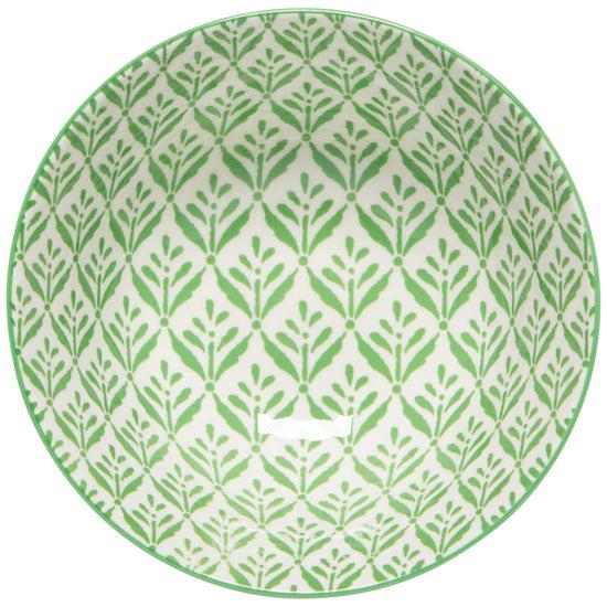 Now Designs Green Leaf Stamped Bowl 6 Inch
