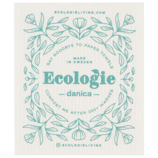 now designs Green Love Swedish Dishcloth