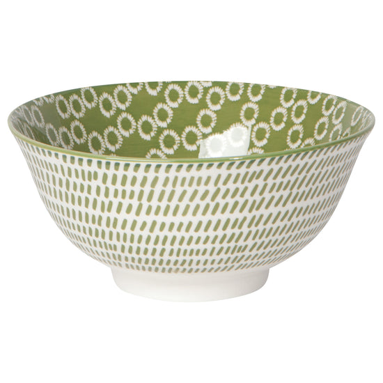 now designs Green Rings 6 inch Stamped Bowl