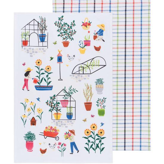 now designs Green Thumb Dishtowels Set of 2