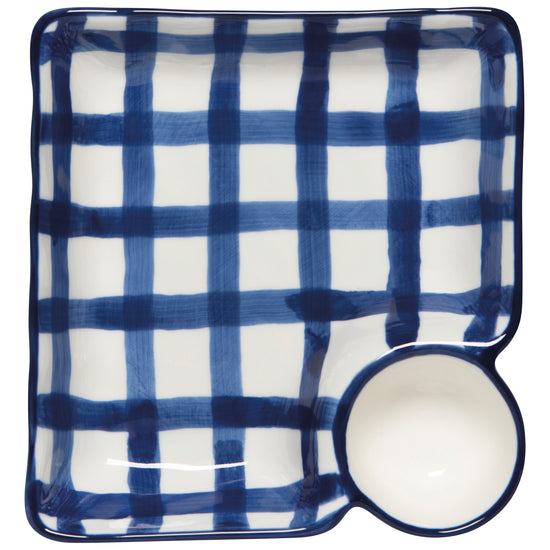 Now Designs Grid Dip N' Dish Plate