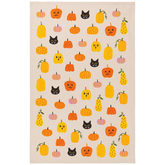 now designs Hallows' Eve Printed Cotton Dishtowel