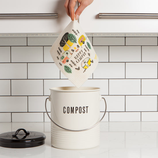 Now Designs Happy Camper Swedish Sponge Cloth