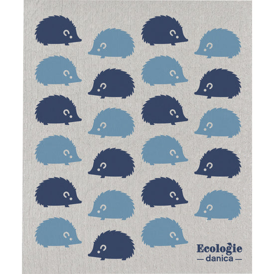 now designs Happy Hedgehog Swedish Sponge Cloth