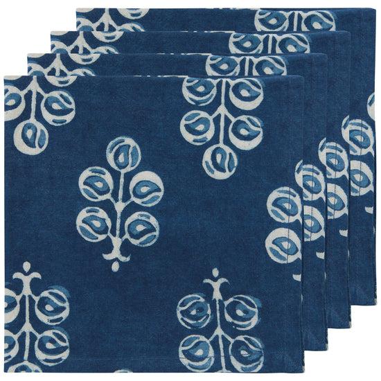 now designs Hawthorn Block Print Napkins Set of 4