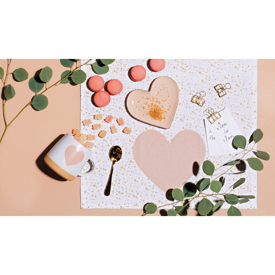 Now Designs Heart Cotton Printeed Dishtowel