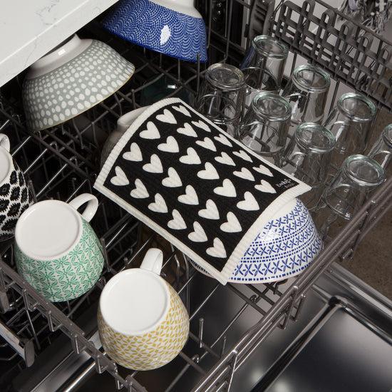 Now Designs Hearts Swedish Sponge Cloth