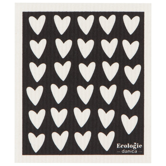 now designs Hearts Swedish Sponge Cloth