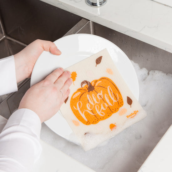 Now Designs Hello Fall Swedish Sponge Cloth