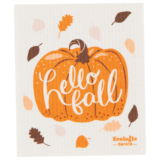 now designs Hello Fall Swedish Sponge Cloth