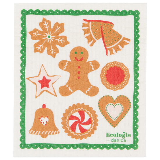 now designs Holiday Cookies Swedish Sponge Cloth