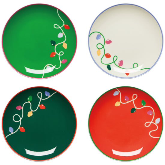 now designs Holiday Glow Appetizer Plates Set of 4