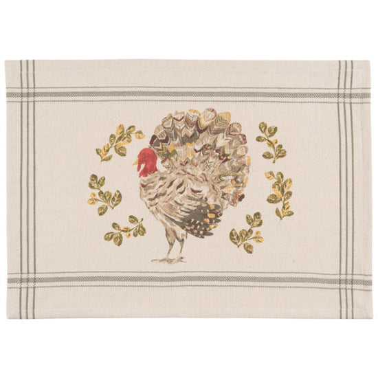 now designs Holiday Turkey Placemat 12 x 18 inches