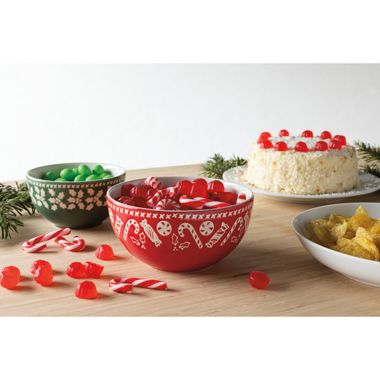 Now Designs Holly Jolly Candy Bowls Set Of 2